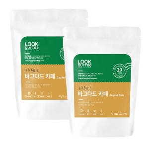 메가MGC커피 녹차블렌딩 바그다드 카페 20티백 2개세트