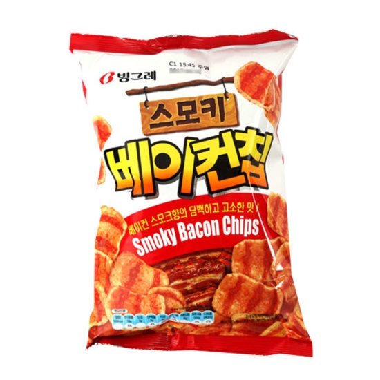 빙그레 스모키 베이컨칩 70g (10개)_이미지