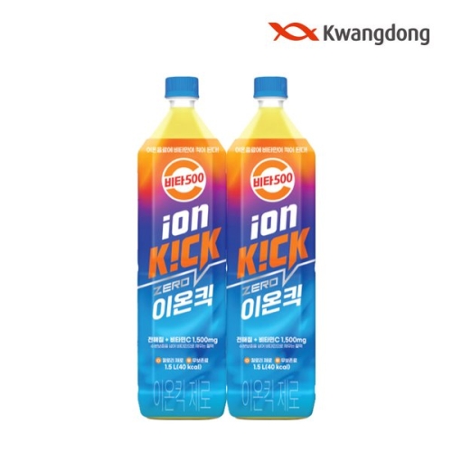 광동제약 비타500 이온킥 제로 1.5L (12개)_이미지