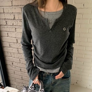 이브 퍼플핏 레이어드 티셔츠_P49LT006_이미지