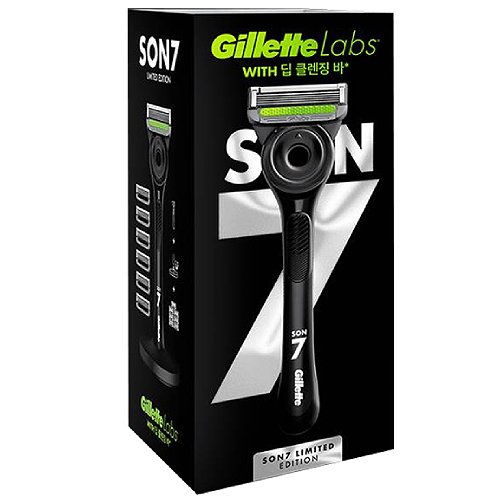 질레트 랩스 딥클렌징바 손흥민 3.0 에디션 (면도기1개+날6개)_이미지