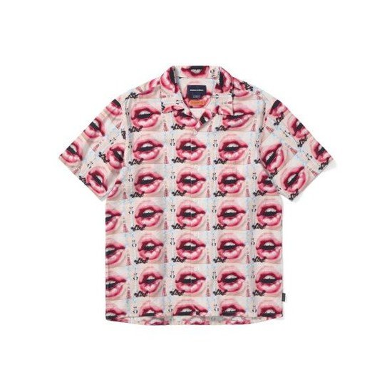 제이케이앤디 디스이즈네버댓 THISISNEVERTHAT Lips Rayon Shirt Pink TN231WSHTS02PK 349206