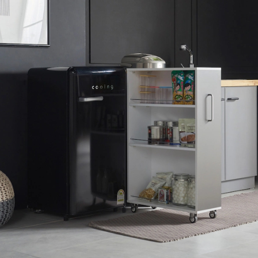 해피아이  컨실 슬라이딩 냉장고 틈새 수납장 소형 240