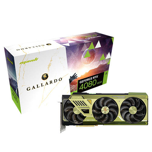MANLI 지포스 RTX 4080 Gallardo OC D6X 16GB