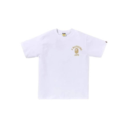 A BATHING APE A BATHING APEロゴコットンTシャツ001TEL801014M T
