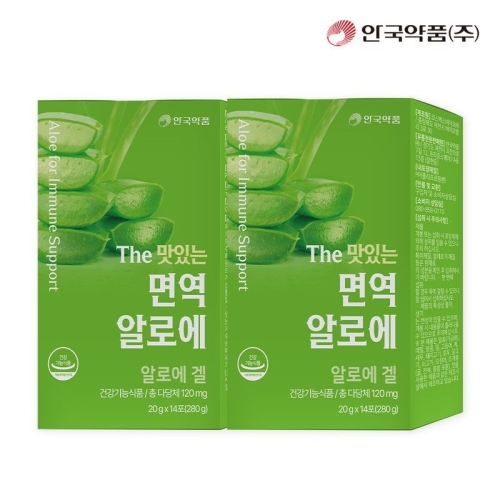 안국약품 The 맛있는 면역 알로에 14포 (2개)_이미지