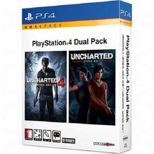 언차티드 4 + 잃어버린 유산 듀얼팩 PS4