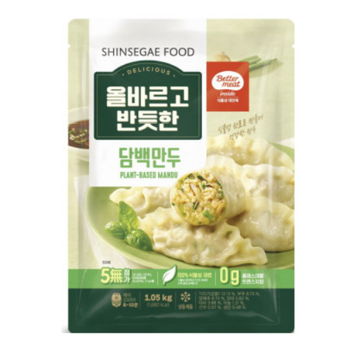 신세계푸드 올바르고 반듯한 담백만두 1.05kg (1개)