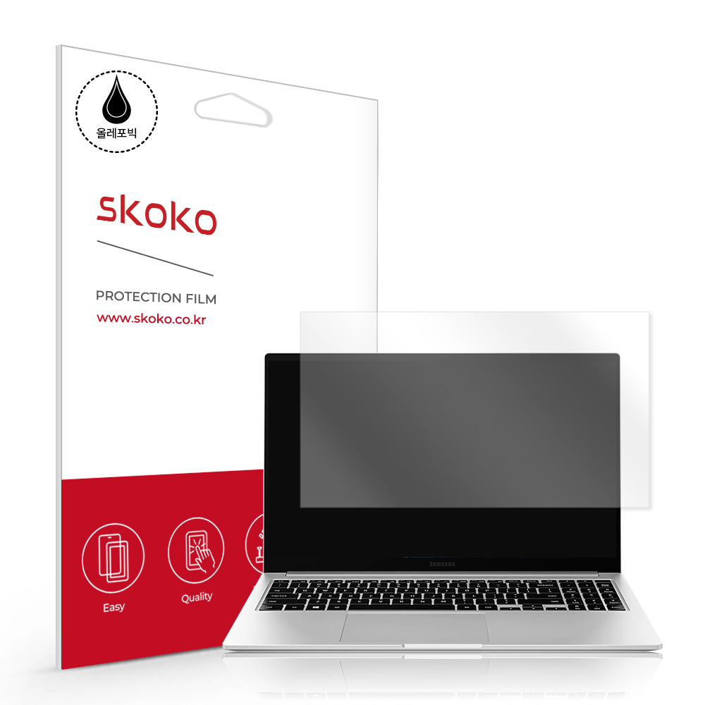 스코코 삼성전자 갤럭시북 2021 15인치 올레포빅 액정보호필름