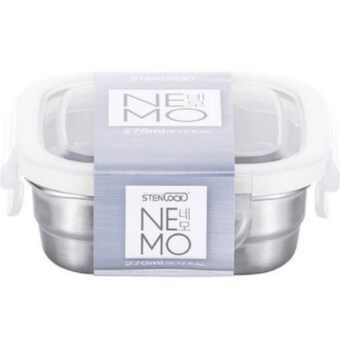 스텐락 네모 정사각 3호 270ml