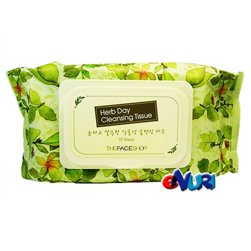 LG생활건강 더페이스샵 허브데이 클렌징 티슈 70매 (3팩)_이미지