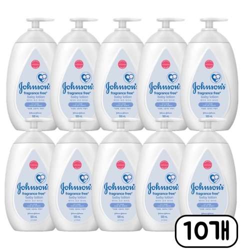 존슨앤존슨 존슨즈베이비 화이트 로션 500ml (10개)
