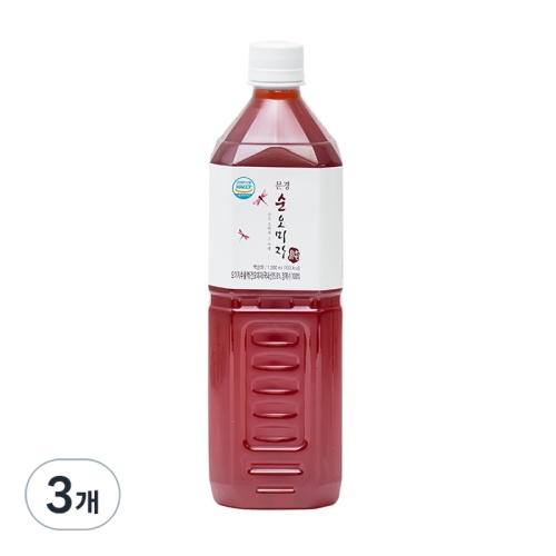 문경몰 무설탕 순오미자 원액 1L 1개입 (3개)