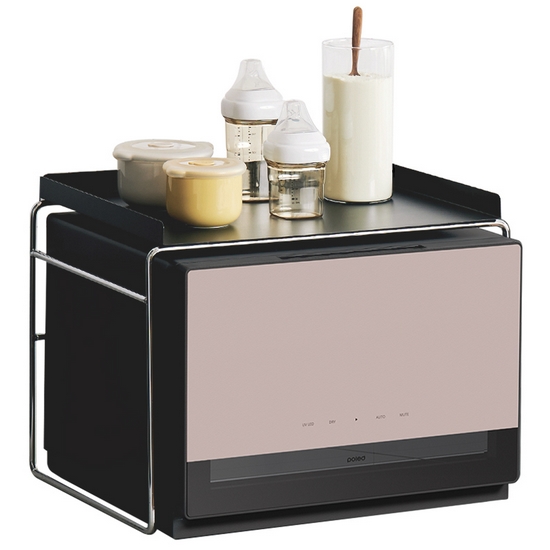 폴레드 픽셀 UVC LED 젖병소독기 + 맘마존 트레이 세트 (더스티핑크+다크그레이)