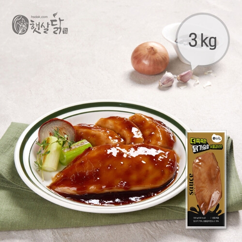 햇살푸드시스템 햇살닭 더 촉촉한 닭가슴살 숯불갈비맛 100g (30개)