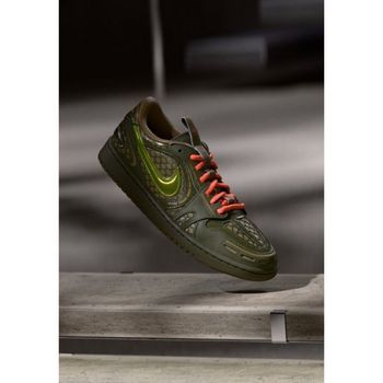 에어 1 로우 제작 방법 운동화 갈색 켈프/화물 카키/연한 와일드 망고 7654953