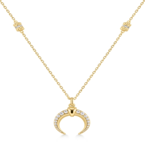 골드 리버서블 혼 925 실버 목걸이 N072-08G