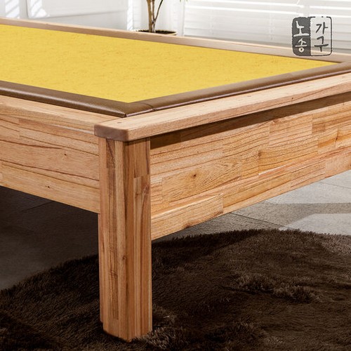 노송가구 참죽 원목 LED 흙침대 SS (전통한지흙)_이미지