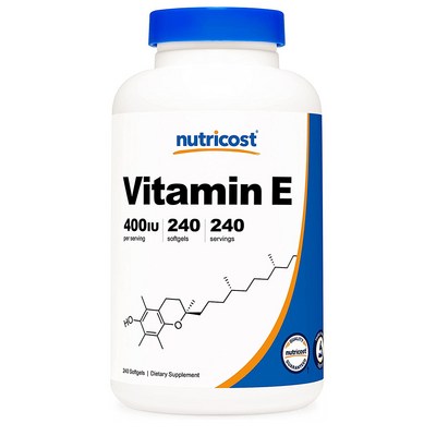 뉴트리코스트 비타민E 180mg(400IU) 240캡슐 (6개)_이미지