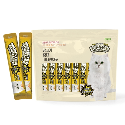 몬스터 굿라이프 닭고기 황태 가다랑어포 1050g (35g x 30p)