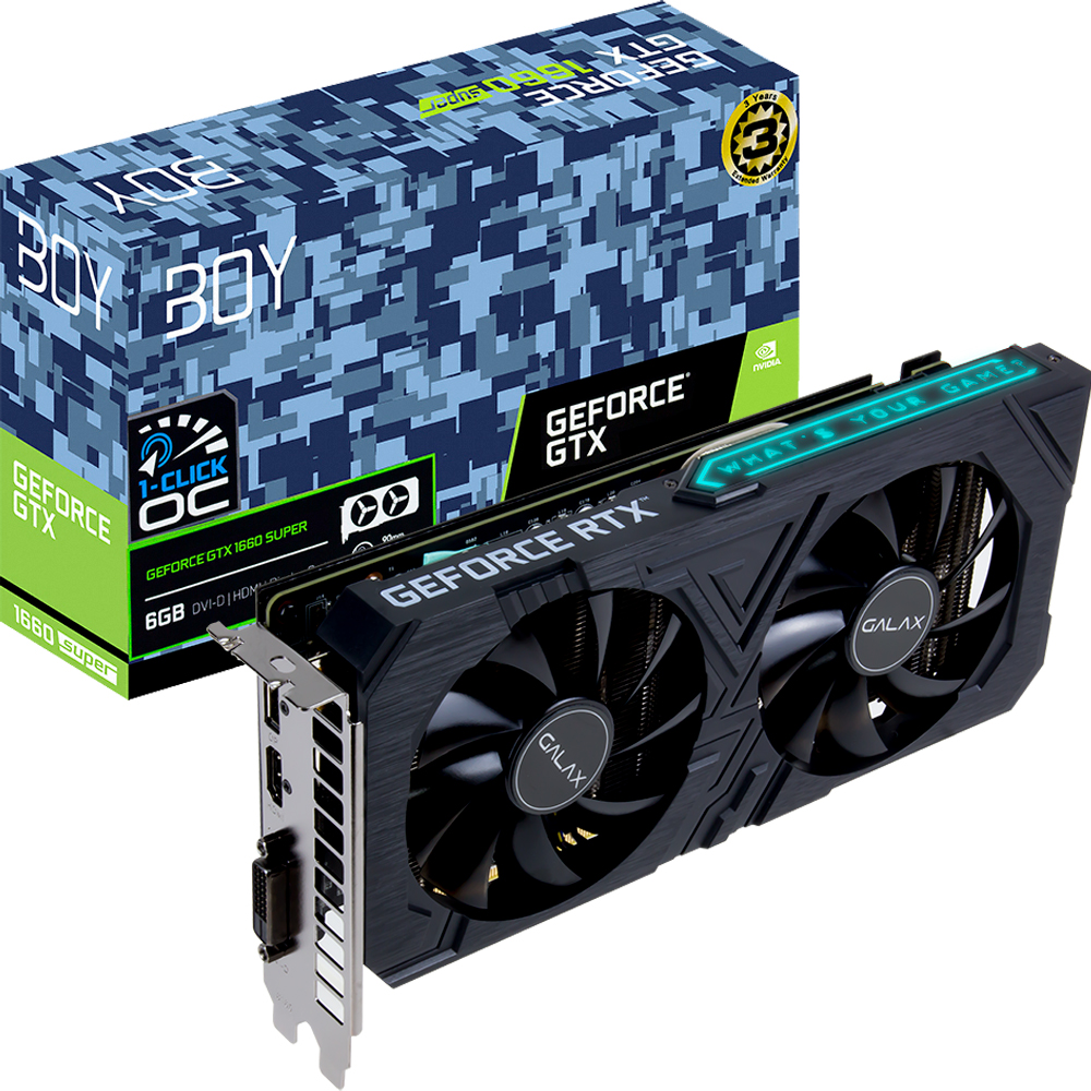 갤럭시 BOY 지포스 GTX 1660 SUPER EX OC D6 6GB