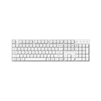 Keychron K10 화이트 알루미늄 RGB <b>핫</b><b>스왑</b> 기계식