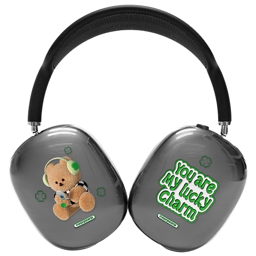 어프어프  에어팟 맥스 CLOVER HEADSET COVY 클리어 하드 케이스