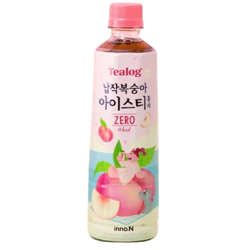 HK이노엔 티로그 납작 복숭아 아이스티 제로 홍차 500ml (3개)_이미지