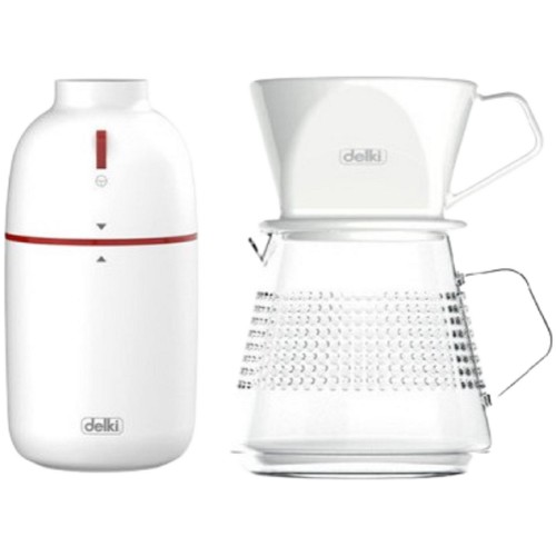 델키 DKH-5000 + 드리퍼 + 드립서버 세트 (레드)_이미지