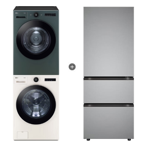 LG전자 트롬 오브제컬렉션 FX24ENE + RD20GNG + 냉장고 Z330MPSF11
