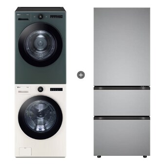 LG전자 트롬 오브제컬렉션 FX24ENE + <b>RD20GNG</b> + 김치냉장고 Z330MPSF11