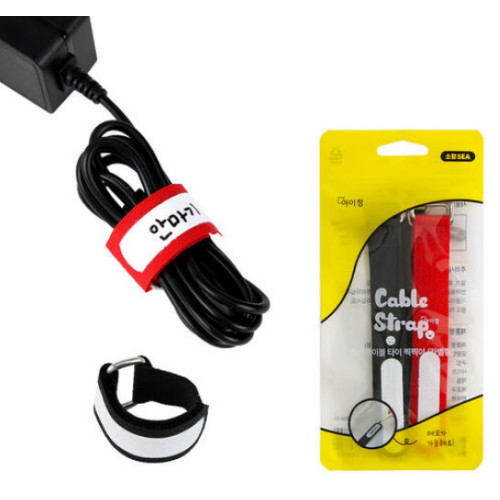 아이정 힘쎈 고리 벨크로 타이 라벨형