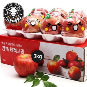남상주농협 바로먹는 세척사과 11~14과 3kg (1개)_이미지