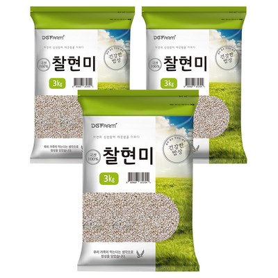 건강한밥상 국산 찰현미 (3kg,3개)_이미지