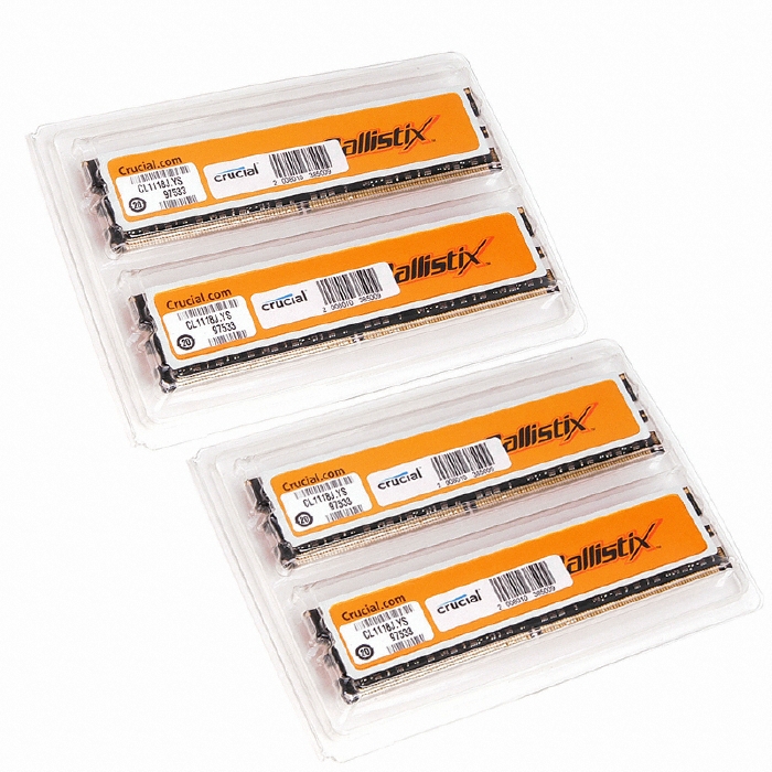 마이크론 Crucial Ballistix DDR2-1066 CL5 패키지 (4GB(1Gx4))