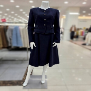 브이넥 재킷 플레어 원피스 IS3A0OP011NV10 563299_IS3A0OP011NV10