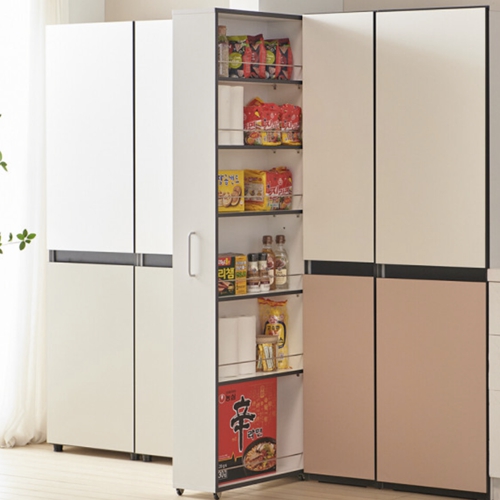 데코앤비  니키아E0 키큰 슬라이드 틈새 주방수납장 1800