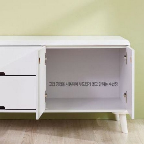 우아미가구 엘프리 2단 와이드 수납장_이미지