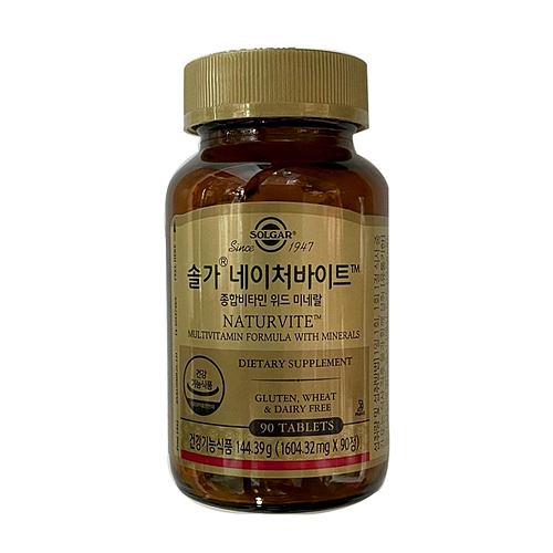 솔가 네이처바이트 종합비타민 위드 미네랄 90캡슐 (1개)_이미지