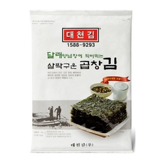 대천김 달래양념장에 찍어먹는 살짝구운 곱창김 33g (10개)_이미지
