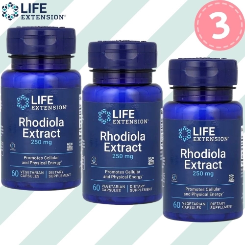 라이프익스텐션 로디올라 추출물 250mg 60캡슐 (3개)