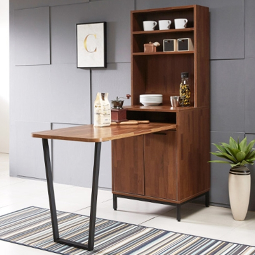 르망 광폭 상부장 수납장식탁 세트