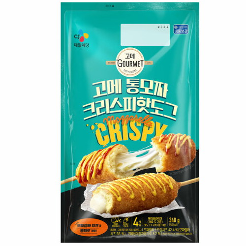 CJ제일제당 고메 통모짜 크리스피 핫도그 340g (3개)_이미지