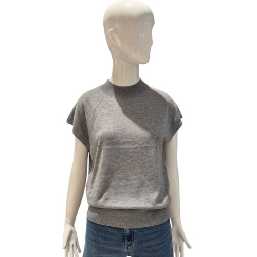 에이비에프지 반목 캡소매 시보리 니트 AFY3HW40I_이미지