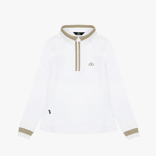 드루 배색 요꼬에리 긴팔티셔츠 DF43LT02_WT