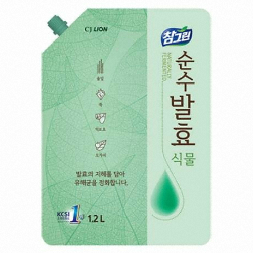 참그린 순수발효 식물 리필 1.2L (1개)_이미지