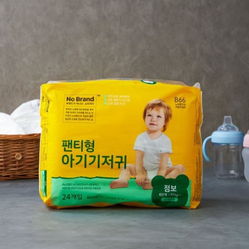노브랜드 아기기저귀 팬티형 점보형-공용 (24매)_이미지