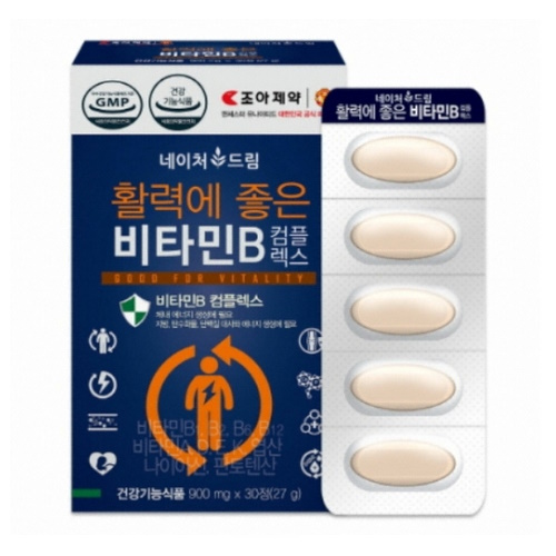 조아제약 활력에 좋은 비타민B 컴플렉스 30정 (3개)_이미지