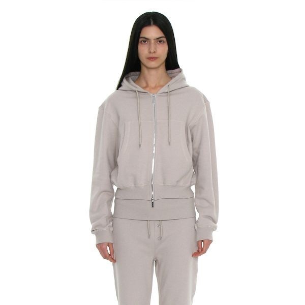 파르티멘토 ltgt PARTIMENTO WOMEN PWC 코튼 후디 집업_에크루 PW-C-2516EC 505276