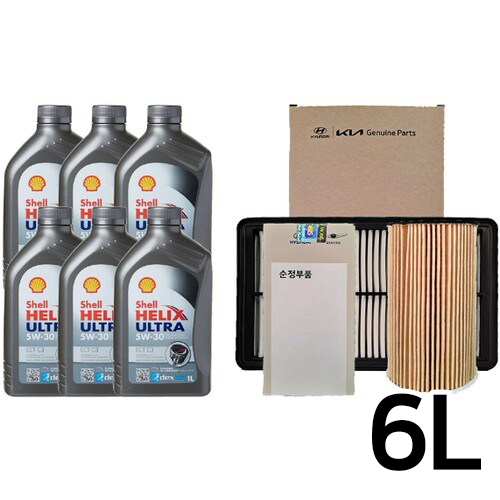 힐릭스 울트라 ECT C3 5W30 6L + 모비스 순정필터 기아 더뉴 카니발 YP 디젤